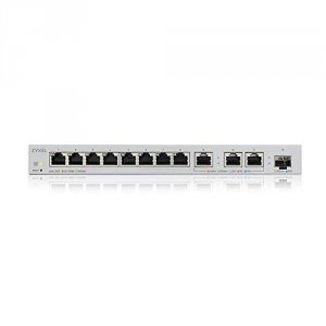 Zyxel XGS1250-12 8-port Gigabit Web Managed Switch With 3-port 10g Cop