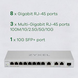 Zyxel XGS1250-12 8-port Gigabit Web Managed Switch With 3-port 10g Cop