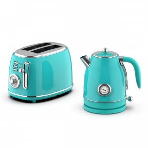 Megachef MC-BTBK-T 1.7 Liter Electric Tea Kettle And 2 Slice Toaster C