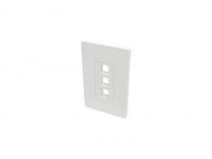 Tripp  Single-gang 3-port Wall Plate Keystone Cat5-6 Usb Hdmi Dport Rc