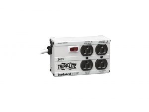 Tripp '383351 Isobar Surge Protector Metal 230v 4 Outlet 1.8m Cord 330