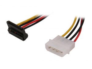 Startech DR6209 Satapowadapr 6inch 4 Pin Molex To Right Angle Sata Pow