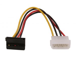 Startech DR6209 Satapowadapr 6inch 4 Pin Molex To Right Angle Sata Pow