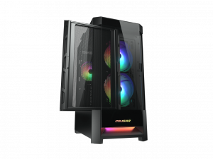 Cougar CGR-5ZD1B-RGB Case Duoface Rgb Black Mid Tower Gaming Chassis T