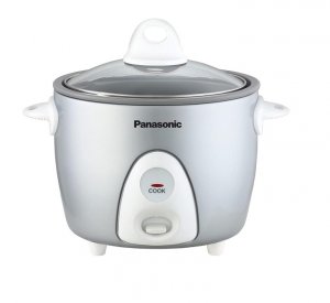 Panasonic SR-G06FGE Automatic 3 Cup Rice Cooker Silver Sr-g06fge