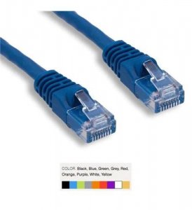 Wavenet WAV-6E04UMBL-PC-25 Cat6 Patch Cord Booted 25' Blue