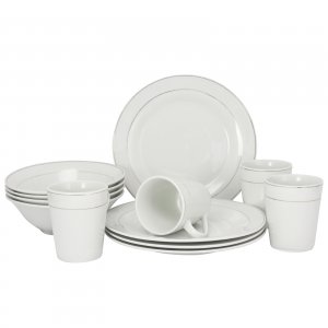 Gibson 91600.12 Home Tuxedo Deluxe 12-piece Dinnerware Set