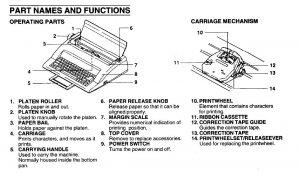 Nakajima NAKWPT150 Wpt150 English Electronic Typewriter