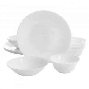 Gibson 113126.12 Home Duraliving Radley 12-piece Double Bowl Dinnerwar