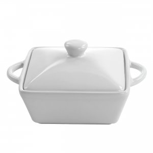 Martha 128885.02 Stoneware Casserole With Lid In White