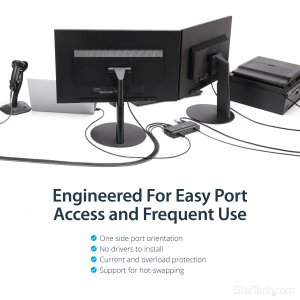 Startech ST7300USB3B Add 7 External, Superspeed Usb 3.0 Ports To A Com