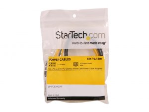 Startech F55698 6in Lp4 To 6 Pin Pci Express Video Card Power Cable Ad