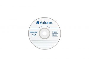 Verbatim 98356 Bd-r Dl, , 50gb, 6x, Branded, 25pk Spindle, Taa