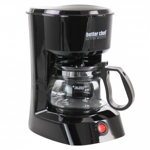 Better IM-106B 4 Cup Compact Coffee Maker In Black With Removable Filt