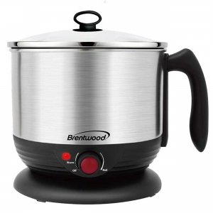 Brentwood HP-3013BK Stainless Steel 1.3 Quart Cordless Electric Hot Po