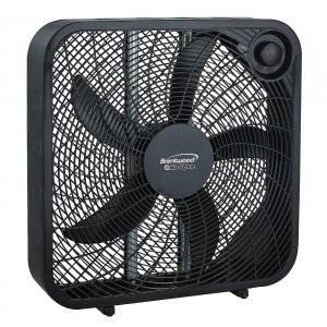 Brentwood F-20SB 20 Inch Box Fan In Black