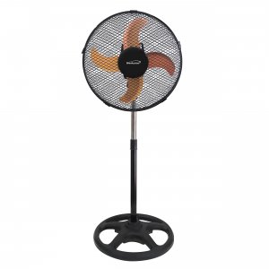 Brentwood F-12SMBK 3 Speed 12in Oscillating Stand Fan In Black