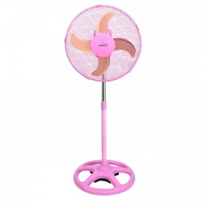 Brentwood F-12SMPK 3 Speed 12in Oscillating Stand Fan In Pink