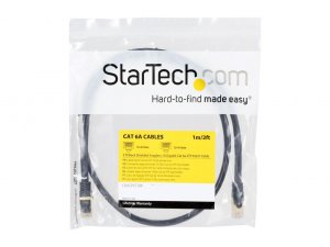 Startech  Cat6a Ethernet Cable Delivers 10 Gigabit Connection Free Of 