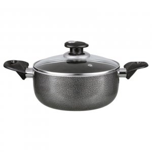 Brentwood BP-506 6 Quart Non-stick Aluminum Dutch Oven In Black