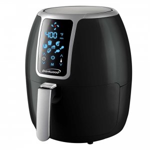 Brentwood AF-400DBK Small 1400 Watt 4 Quart Electric Digital Air Fryer