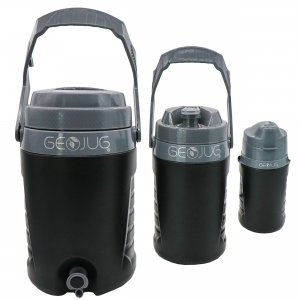 Brentwood G-2300BK Geojug 3 Piece Sports Water Jug Set In Black