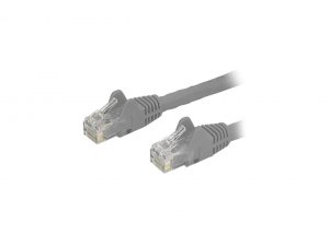 Startech 9Y1490 Cb N6patch20gr 20ft Cat6 Ethernet Patch Cable W Snagle