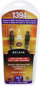 Belkin f3n400-14-ice 14ft Ieee 1394 Firewire 6pin6pin 400 Mbps 2228 Aw