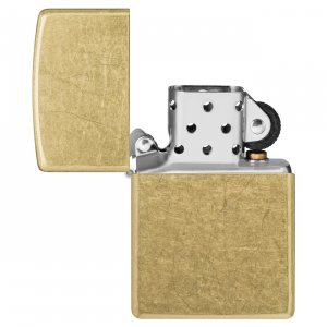 Zippo 48267 Classic Street Brass Pocket Lighter - Timeless Design