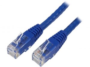 Startech C45648 50ft Cat6 Ethernet Cable - Blue Molded Gigabit - 100w 