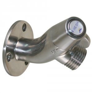 Scandvik 10175P Ceramic Angled Washdown Valve - Ss Spigot