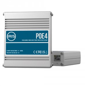 Iris POE4V2 Four Channel Uplink Power Over Ethernet Switch - Ieee802.3