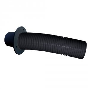 Trident TFK-4 Marine 439; Black Stern Flex Hose Wtransom Flange