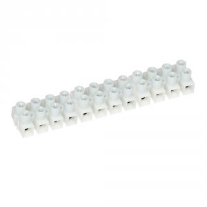 Pacer E200-12-5 Pacer 20a Euro Style Terminal Block - 12 Gang - 5 Pack