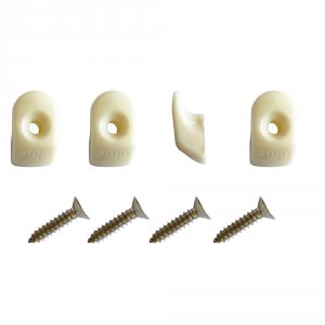 Blue PC980 White Hooks Amp; Screws - 4 Pieces