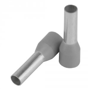 Pacer TFRL12-10MM-25 Pacer Grey 12 Awg Wire Ferrule - 10mm Length - 25