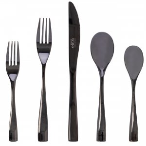 Gibson 137376.20 Elite Holland Road 20 Piece Black Stainless Steel Fla