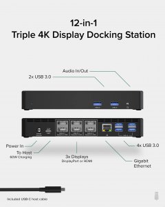 Plugable UD-6950PDZ Plugable Usb C Docking Station