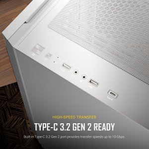 Antec P20C WHITE Cs P20c White Mid Tower E-atx Gaming 4mm Tg 3x120mm P