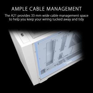 Asus A21/WHT Cs A21 Wht A21 Micro-atx Case Mid-tower White Retail