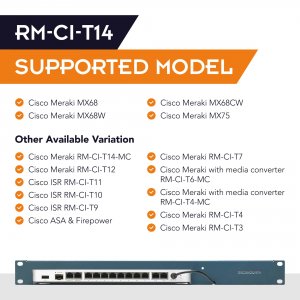 Rackmount RM-CI-T14 For Cisco Meraki Mx75