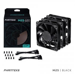 Phanteks PH-F120M25_PWM_BBK01_3P Fn Ph-f120m25_pwm_bbk01_3p 3xm25-120 