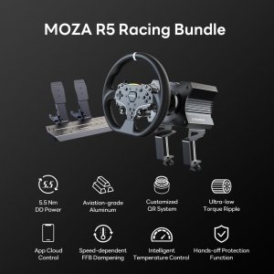 Moza RS20 Racing Ac  R5 Simulator Bundle - Ultimate Racing Experience