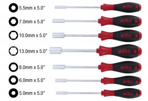 Wiha 34194 Wiha 7-piece Metric Softfinish Nut Driver Set