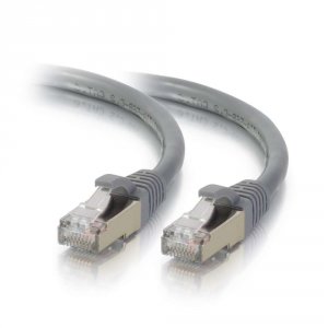 C2g 28712 150ft Cat5e Molded Shielded (stp) Network Patch Cable - Gray