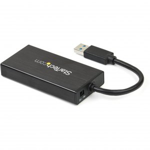 Startech ST3300GU3B Add 3 External Usb 3.0 Ports W Uasp And A Gb Ether