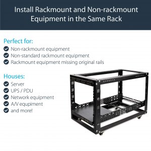 Startech UNIRAILS3U Mount 19 Servers Or Networking Hardware In Any Sta