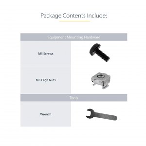 Startech UNIRAILS3U Mount 19 Servers Or Networking Hardware In Any Sta