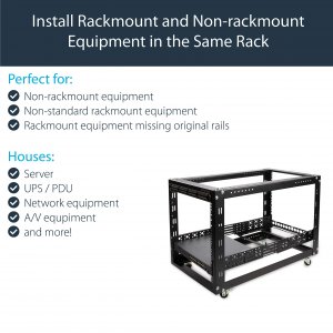 Startech UNIRAILS2U Mount 19 Servers Or Networking Hardware In Any Sta