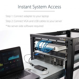 Startech NOTECONS02 Kvm Adapter Accesses Any Vga And Usb System - Inst